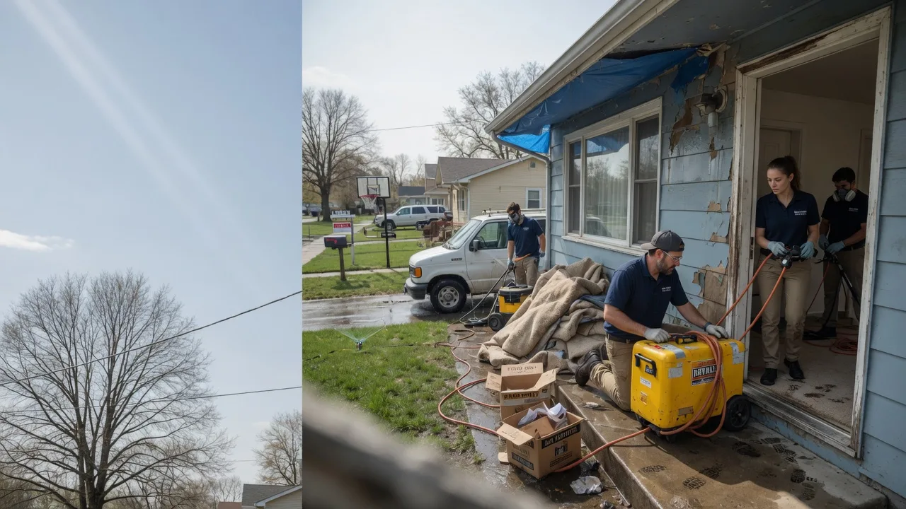 Basement Flood Cleanup in Wrightstown, WI near me